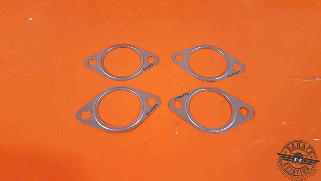 632837 Continental Exaust Flange Gasket Kit Com 4 Unidades - Novo