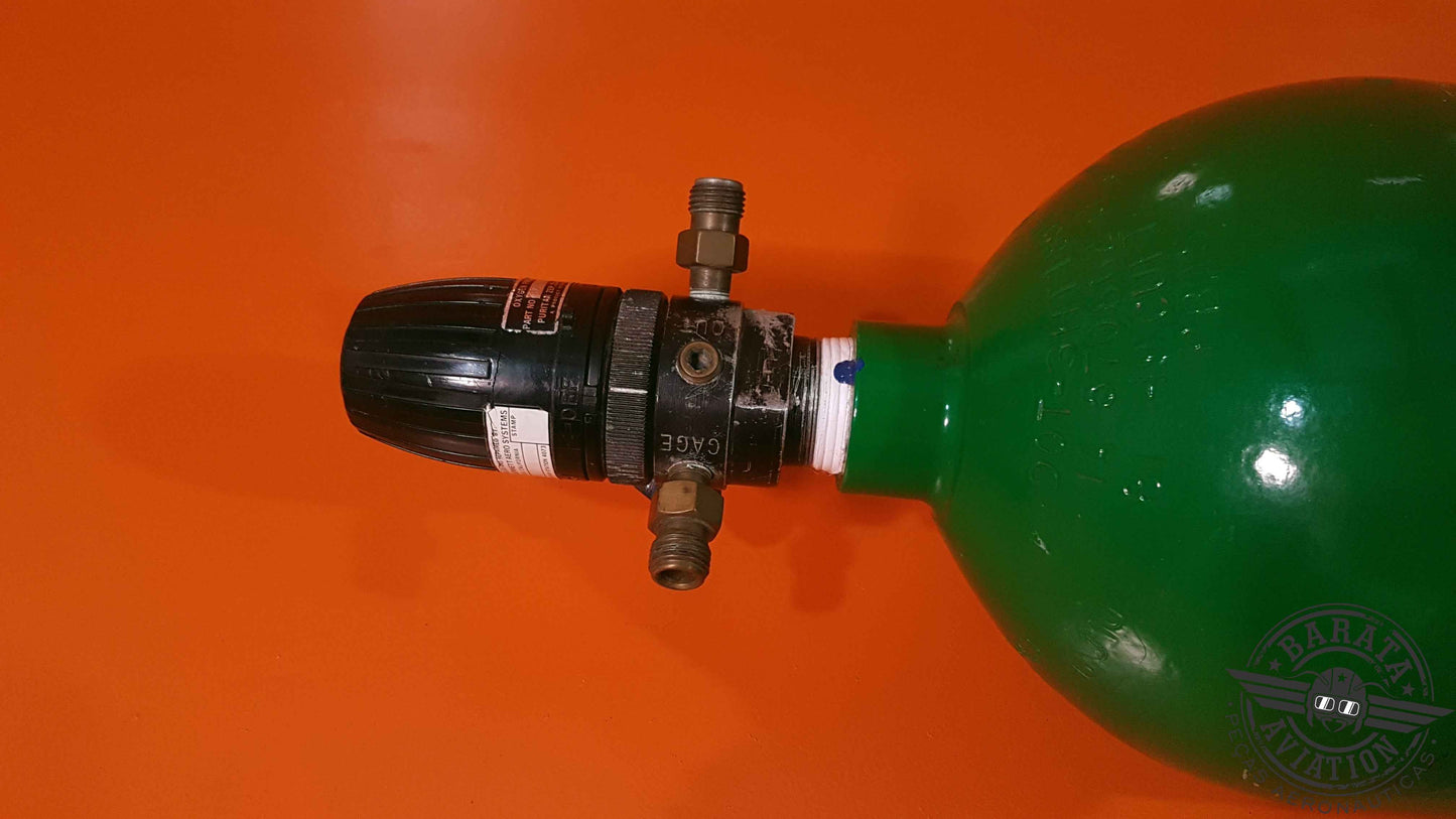 ZR-807 Puritan Oxygen Regulator & Cylinder - Apenas Retirada de Peças