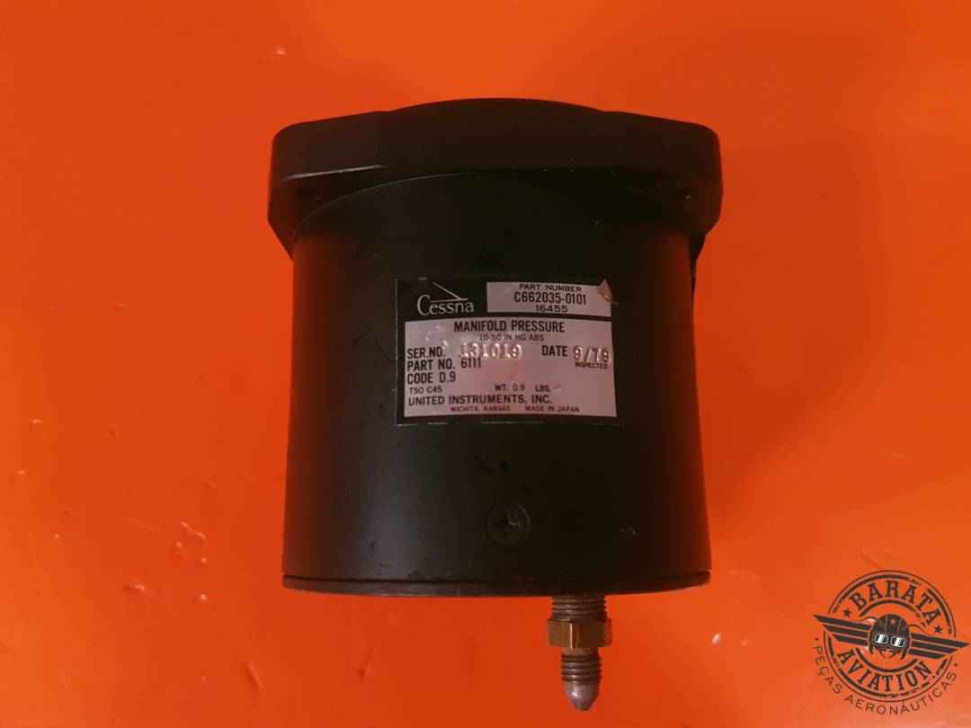 UNITED INSTRUMENTS MANIFOLD PRESSURE INDICATOR CESSNA P/N: C662035-0101