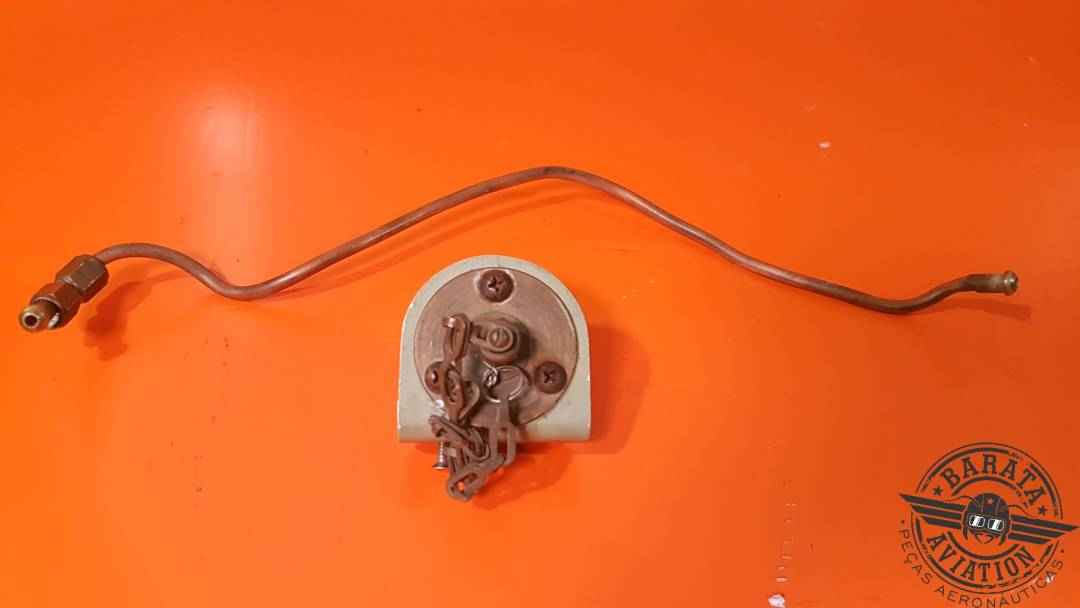 BOMBARDIER VALVE ASSY OXYGEN FILL W/ SUPPORT AND TUBE P/N: 170080-00