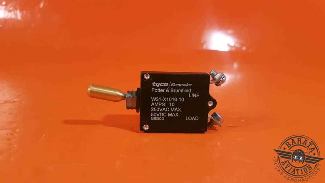 W31-X1016-10 Tyco Electronics Circuit Breaker Switch - 10 Amps