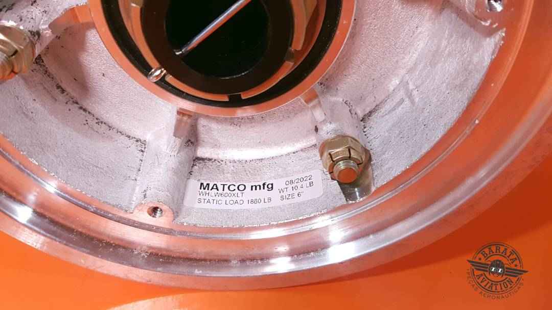 WHLW600XLT Matco Main Wheel And Brake Assy 6" - Nova