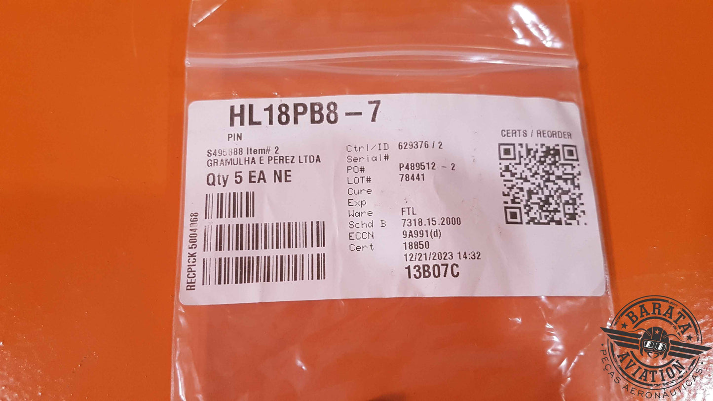 HL18PB8-7 Kit of 5 Pins - Novo