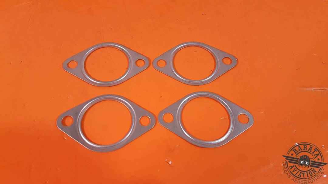 632837 Continental Exaust Flange Gasket Kit Com 4 Unidades - Novo