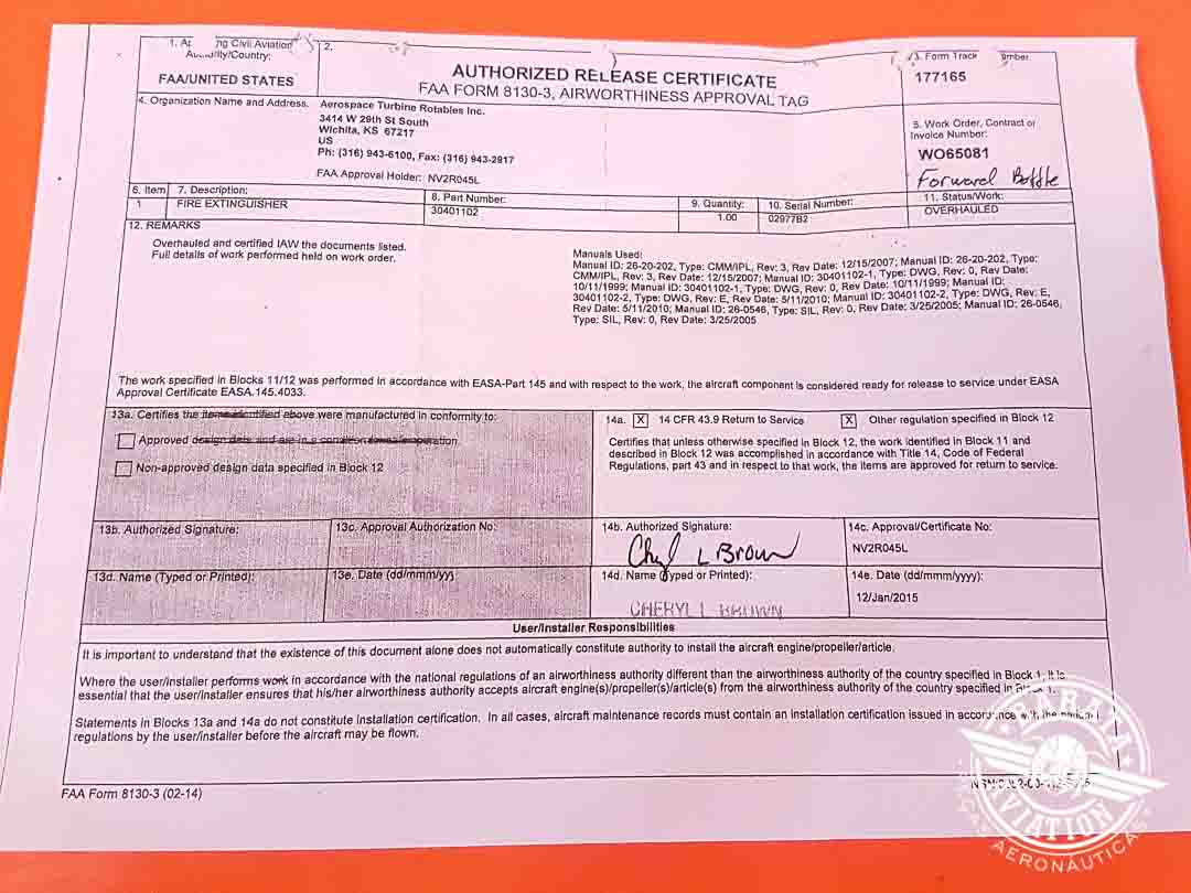 30401102  Fire Extinguisher