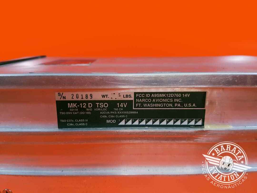 RÁDIO NAV/COM MK-12D TSO - P/N 03118-335  