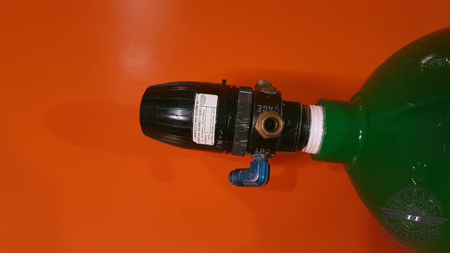 ZR-807 Puritan Oxygen Regulator & Cylinder - Apenas Retirada de Peças