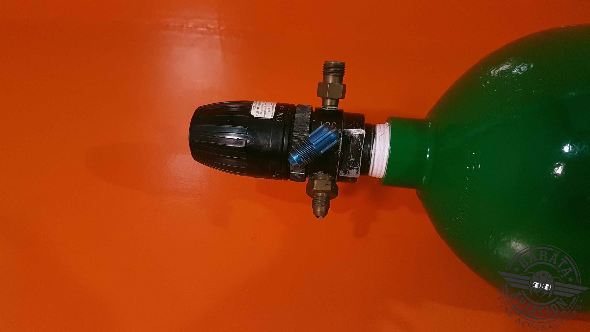 ZR-807 Puritan Oxygen Regulator & Cylinder - Apenas Retirada de Peças