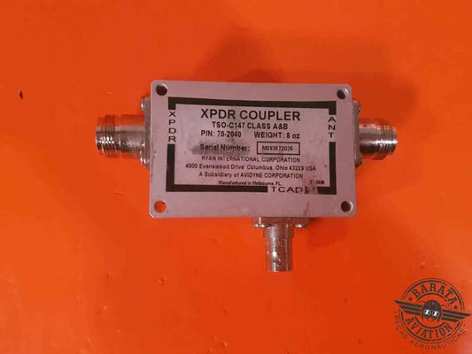 RYAN INTERNATIONAL XPDR COUPLER TRANSPONDER  P/N: 70-204