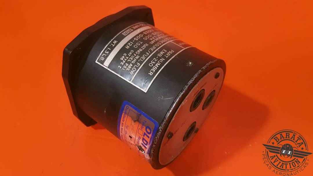  EDO AIRE  MANIFOLD PRESSURE AND FUEL FLOW INDICATOR  P/N: IU028-005-12R  FOR PARTS