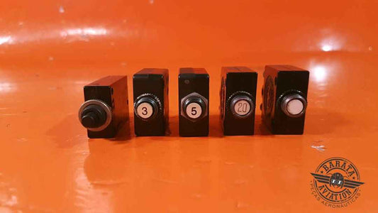 Klixon Kit of 5 Circuit Breakers
