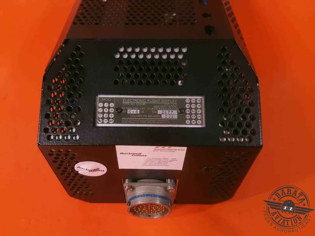COLLINS EFD-85 ELETRONIC FLIGHT DISPLAY COLLINS P/N: 622-6020-022