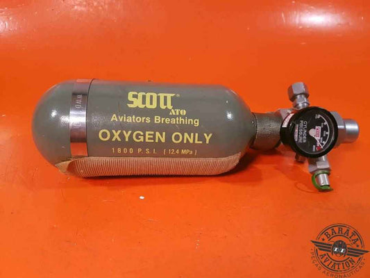 SCOTT  OXYGEN REGULATOR & CYLINDER ASSY  P/N 5500-A1A-E20A