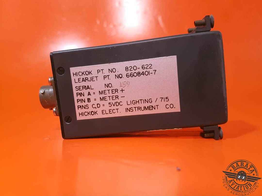 BOMBARDIER OXYGEN PRESSURE INDICATOR  P/N 6608401-7