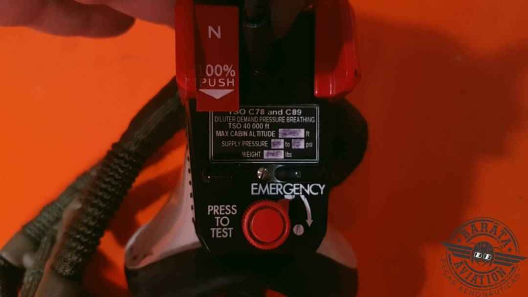 EROS CREW OXYGEN MASK ASSY P/N: MC10-15-02