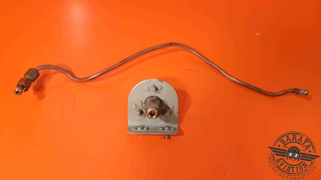 BOMBARDIER VALVE ASSY OXYGEN FILL  W/ SUPPORT AND TUBE P/N: 170080-00