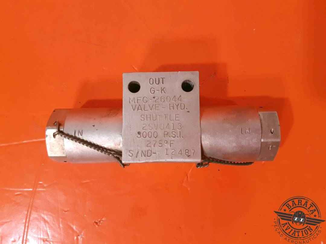 VALVE - HYDRAULIC SHUTTLE 3000 PSI - 275º F - MFC-2644 P/N 2SV0413 