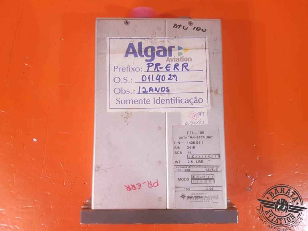 UNIVERSAL AVIONICS DTU-100 DATA TRANSFER UNIT  P/N: 1406-01-1 