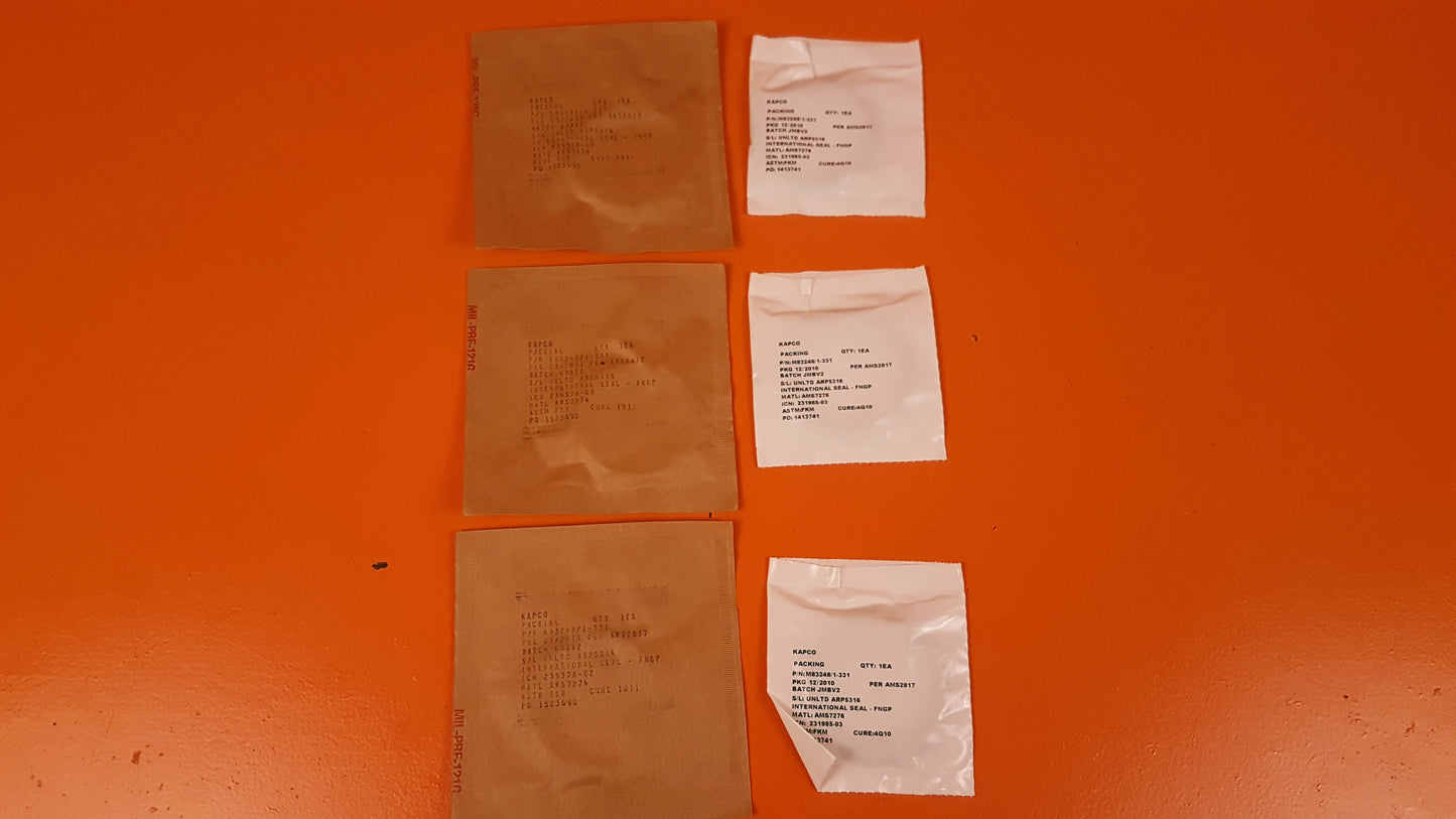 M83248-1-331 Kapco Kit of 6 O-rings
