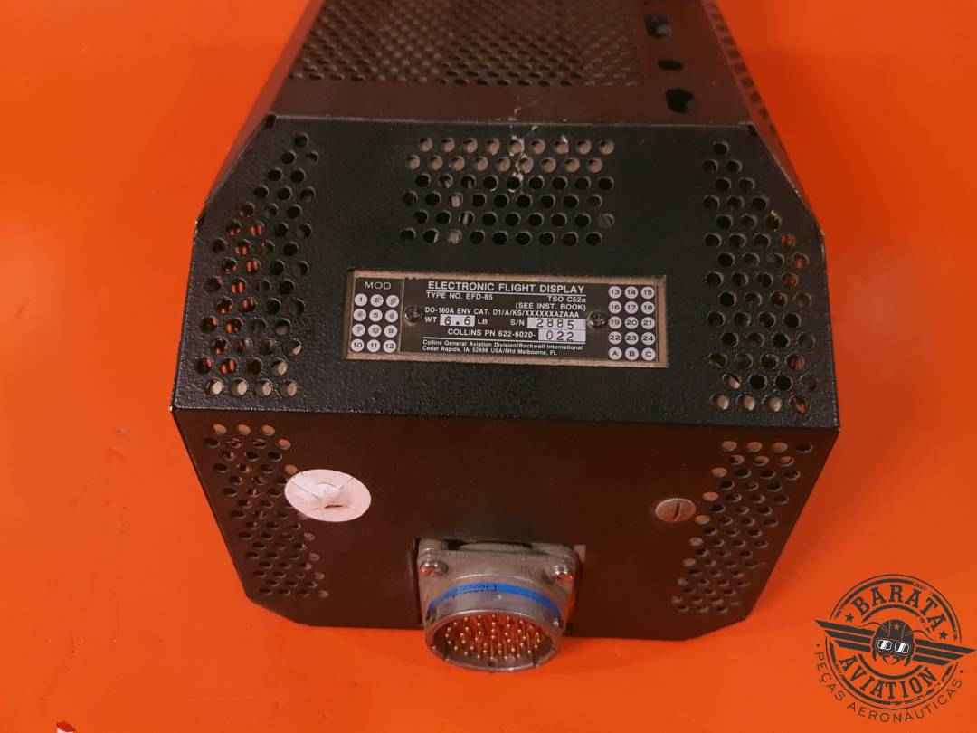 COLLINS EFD-85 ELETRONIC FLIGHT DISPLAY  P/N: 622-6020-022