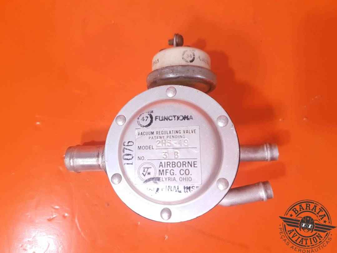 VALVE - SUCTION REGULATING VACUUM SYSTEM  P/N 2H3-19