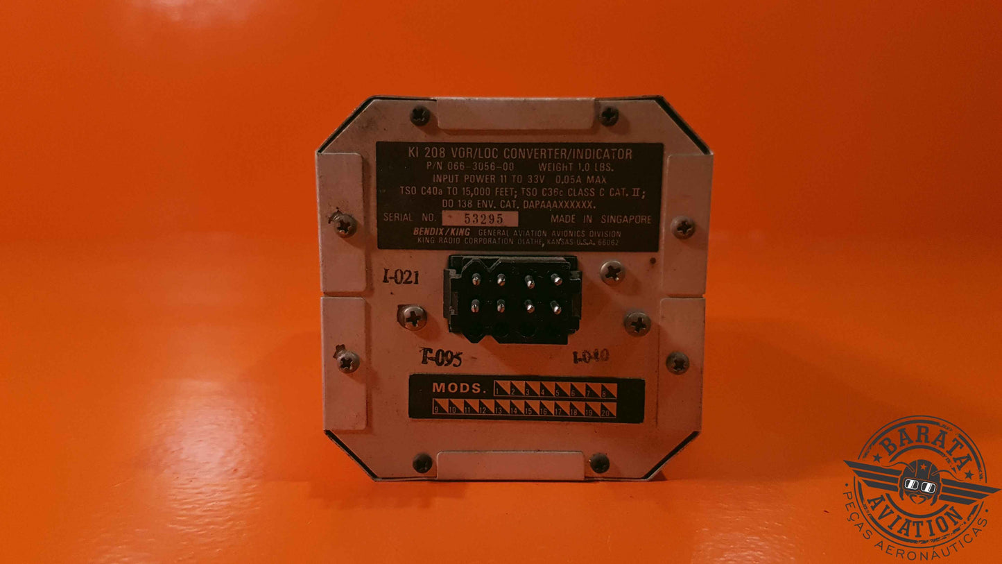 066-3056-00 Bendix-King Vor/Loc Converter/Indicator - Experimental - Apenas Retirada de Peças