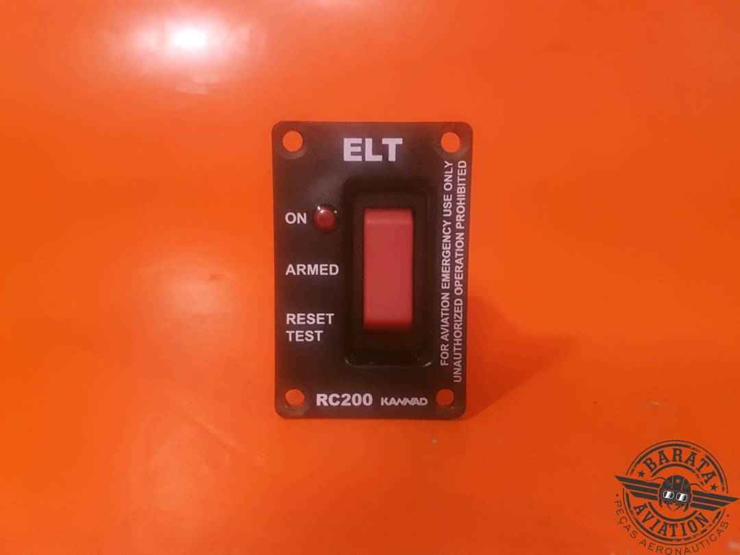 KANNAD RC200 ELT REMOTE CONTROL PANEL SWITCH  W/ CONNECTOR P/N S1820513-11