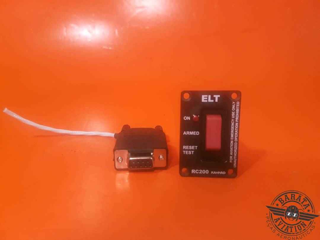 KANNAD RC200 ELT REMOTE CONTROL PANEL SWITCH  W/ CONNECTOR P/N S1820513-11