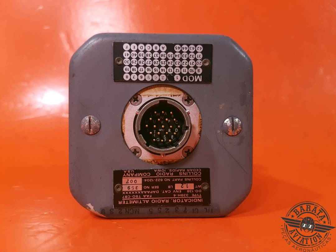 339H-4 COLLINS INDICATOR RADIO ALTIMETER  P/N: 622-1204-007