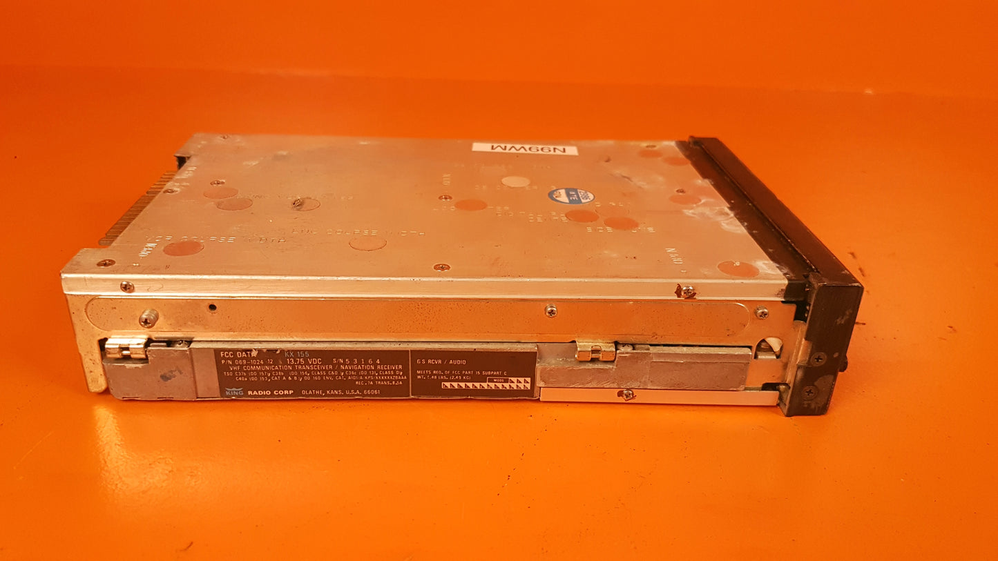069-1024-12 King KX155 Radio NAV/COMM/GS