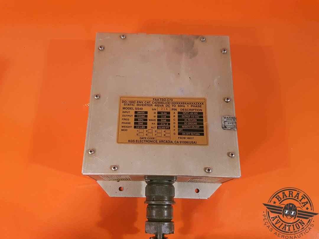 DO-160C KGS Electronics SS40 Static Inverter