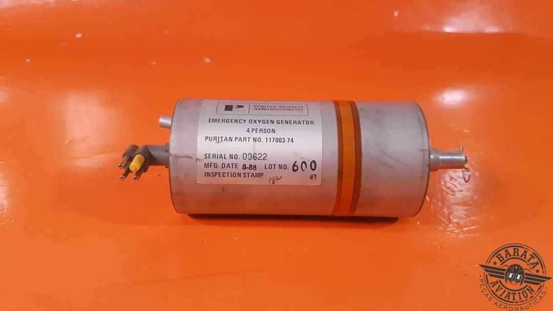 117003-74 Puritan Emergency Oxygen Generator Assy