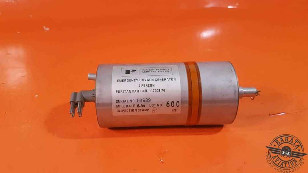 117003-74 Puritan Emergency Oxygen Generator Assy