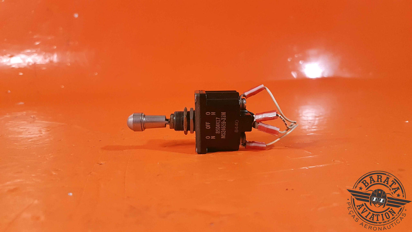 MS24659-31M   C-H Toggle Switch  On/Off/On