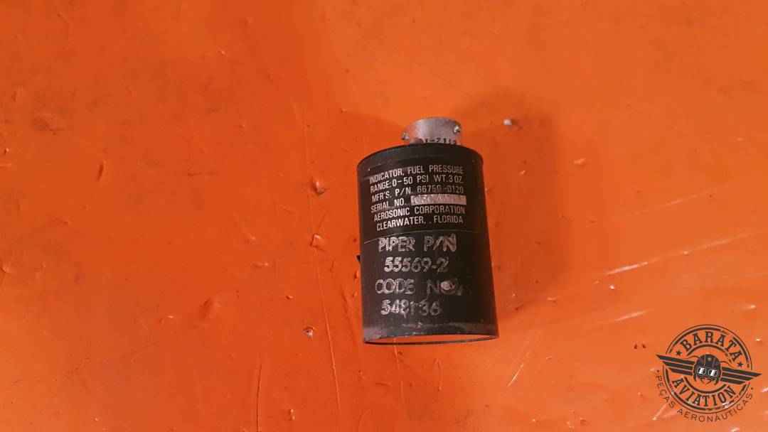 66750-0120   Aerosonic Indicator  Fuel Pressure  0-50 Psi