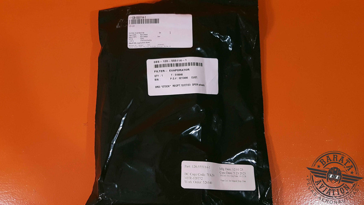 128-555114-1 Textron Filter - Evaporator - Novo