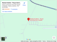 Mapa Localização Barata Aviation Parts